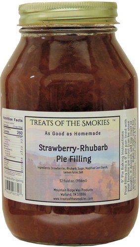 Treats of the Smokies Strawberry Rhubarb Pie Filling