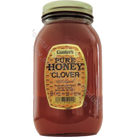 Gunter's Clover Honey - Quart - (2.75 lb.) Jar