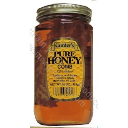 Gunter's Honey with Comb - 1 lb. Jar