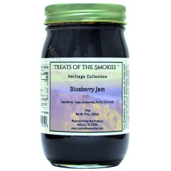 Treats of the Smokies -Treats of the Smokies - Blueberry Jam - Pint (19 oz. nt. wt.) Jar