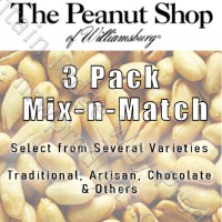 The Peanut Shop Variety Pack - Mix-N-Match - 3 Tins