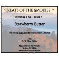 Treats of the Smokies - Strawberry Butter - Pint (19 oz. nt. wt.) Jar - 2 Pack