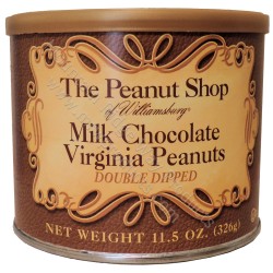 The Peanut Shop Milk Chocolate Covered Peanuts - 11.5 Oz.